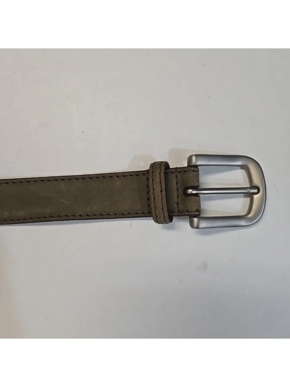 TORINO European Tanned Cowhide Belt Size 40 Made in USA Gray